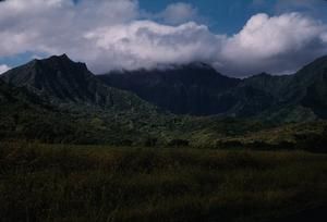 [Mountain view at Hanalei Valley, United States]