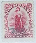 Stamp: New Zealand - Niue One Penny