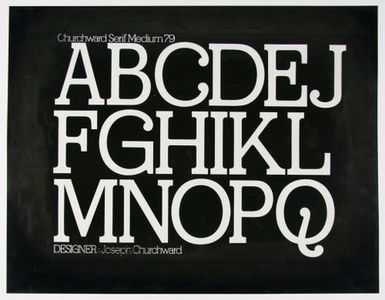 Churchward Serif Medium 79 Print Negative