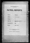 Patrol Reports. Western District, Morehead, 1965 - 1966