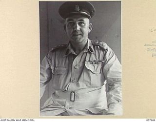 LAE, NEW GUINEA. 1945-10-04. CHAPLAIN A.R. BELL, CHURCH OF ENGLAND, HEADQUARTERS FIRST ARMY