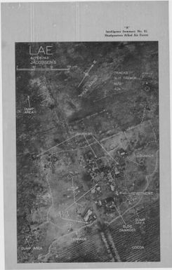 [Aerial photographs relating to the Japanese occupation and defense areas in Lae, Papua New Guinea, 1943] (128)