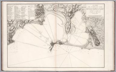 Plano del Puerto de Cadiz. Levantado Por el Brigadier de la Real Armada Dn. Vicente Tofino de Sn Miguel. Ano MDCCLXXXIX (1789). Bauza lo delineo. Fernando Selma lo grbo. (to accompany) Atlas maritimo de Espana : Madrid MDCCLXXXIX (1789).