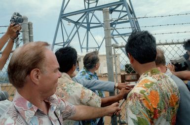 WIND TURBINE SITE DEDICATION AT KAHUKU OAHU HAWAII