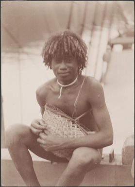 A young man of Vella Lavella, Solomon Islands, 1906 / J.W. Beattie