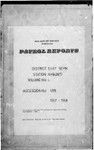 Patrol Reports. East Sepik District, Ambunti, 1957 - 1958