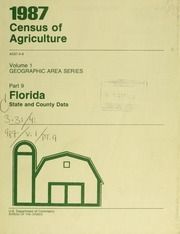 1987 census of agriculture, pt.9- Florida