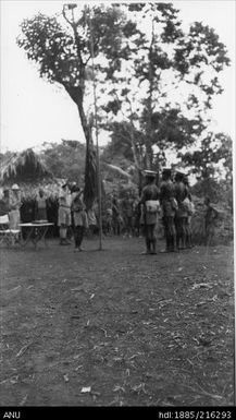 Patrol Officer Wright taking census at Ipagiutauk - The Salute. 7 Aug 1937  11 am dull