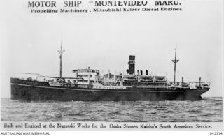 "Motor Ship 'Montevideo Maru' Propelling Machinery: Mitsubishi-Sulzer Diesel Engines. Built and Engined at the Nagasaki Works for the Osaka Shosen Kaisha's South American Service.". During the ..