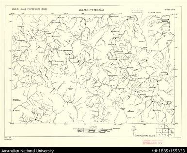 Solomon Islands, Guadalcanal, Valasi-Tetekanji, Series: D.O.S. Repro 3 (Sketch), Sheet 15, 1968, 1:50 000