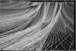 Fishing nets hanging on a line