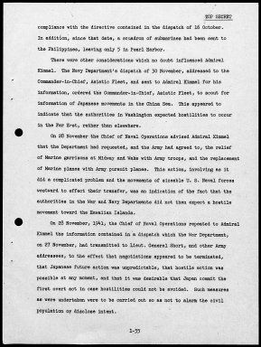 Kimmel, Husband E., Reports: Navy Court of Inquiry, Pearl Harbor Report, August 29, 1945