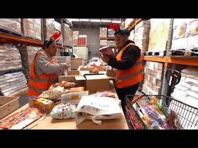 The Christmas spirit is all-a-buzz at the St Vinnies Foodbank in Onehunga