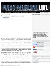 Navy Reservist Support Underserved Community