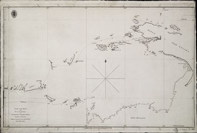 Chart of the track and discoveries of the East India Company's cruizers Panther and Endeavour under the command of Lieut. John McCluer. 1790, 1791 & 1792.