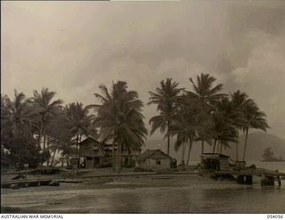Kwiara, China Straits. 1943-07-06. The camp site of the 1st Water Transport Group Maintenance Base, Royal Australian Engineers, near Milne Bay