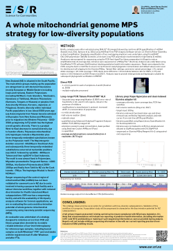 A whole mitochondrial genome MPS strategy for low-diversity populations