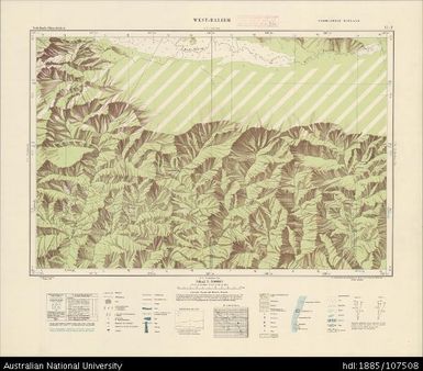 Indonesia, Western New Guinea, West-Baliem, Series: Nederlands-Nieuw-Guinea, Sheet 17-T, 1956, 1:100 000