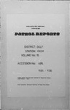 Patrol Reports. Gulf District, Kikori, 1926-1930