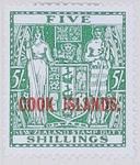 Stamp: New Zealand - Cook Islands Five Shillings