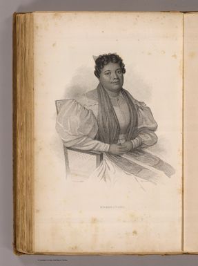 Kekauluohi. Drawn by A.T. Agate. Welch & Walter sc. (Philadelphia: Lea & Blanchard. 1845)