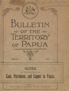 Notes on the occurrence of coal, petroleum and copper in Papua / by J.E. Carne.