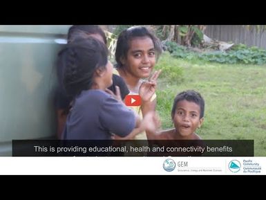 Tablets for students in remote Pacific Island