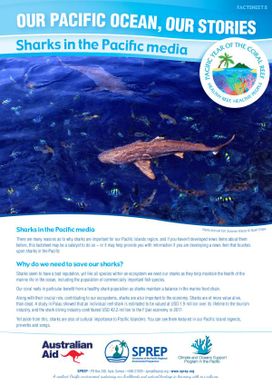 Our Pacific Ocean, Our Stories: Sharks in the Pacific media - Factsheet 8.