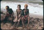 Portrait of boys at the coast