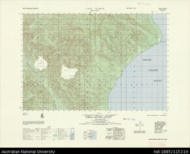 Papua New Guinea, New Ireland, Cape Mimias, Series: AMS T795, Sheet 6344 I, 1965, 1:50 000