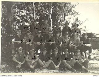 OFFICERS AND MEN OF NO. 2 PLATOON, 23RD FIELD COMPANY. FOR IDENTIFICATION OF 20 PERSONNEL SEE FILE