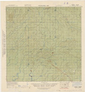 Provisional map, northeast New Guinea: Addu East (Sheet Addu East)