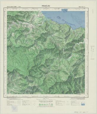 Carte de la Nouvelle Caledonie 150 000: Houaïlou