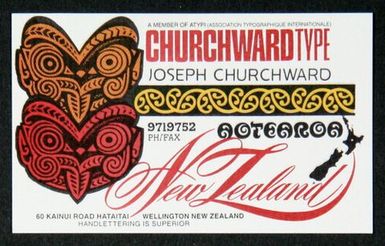 Churchward Type Business Card