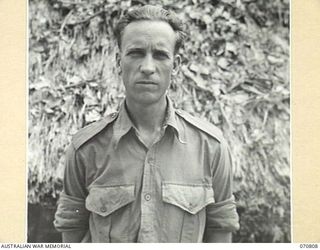 PORT MORESBY, NEW GUINEA, 1944-03-08. NX95727 LANCE-CORPORAL H. BROKENSHIRE, "H" FIELD SECURITY SECTION