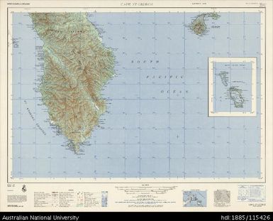 Papua New Guinea, New Ireland, Cape St George, Series: AMS T504, Sheet SB 56-3, 1959, 1:250 000