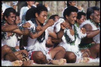 Wallis and Futuna performers at the 6th Festival of Pacific Arts, Rarotonga, Cook Islands