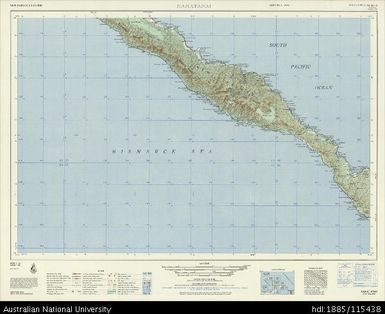 Papua New Guinea, New Ireland, Namatanai, Series: AMS T504, Sheet SA 56-14, 1959, 1:250 000