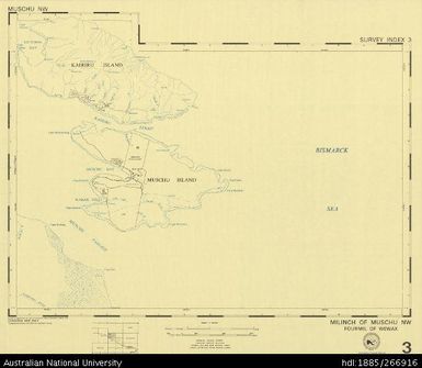 Papua New Guinea, Muschu NW, Survey Index 3, 1:50 000, 1973