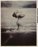 Mushroom cloud of the George test: photographic print