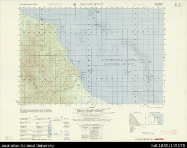 Papua New Guinea, Bougainville, Koromira Point, Series: AMS X713, Sheet 6938 I, 1966, 1:50 000