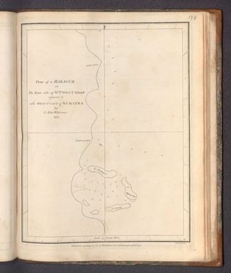 Plan of a Harbour on The East side of So. Poggy Island adjacent to The West Coast of Sumatra by C. John Whiteway, 1750.