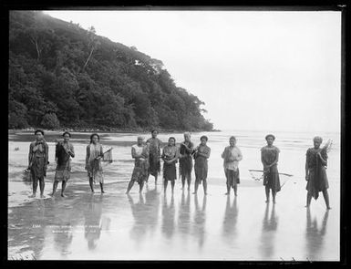 Fishing girls, Pango Pango (sic)