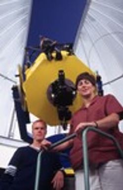 Students at the Keck Observatory in Hawaii.