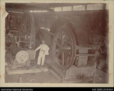 No. 3 Mill Engine showing pusher gear, Lautoka Mill