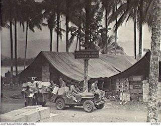 PALMALMAL PLANTATION, NEW BRITAIN. 1944-12-29. BULK STORE NO. 6 OF THE ARMY CANTEENS SERVICE AT THE 5TH BASE SUB AREA