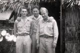 Three soldiers of Company K, 164th Infantry, in Fiji, 1943