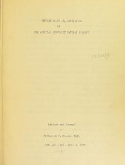 Whitney South Sea Expedition of the American Museum of Natural History