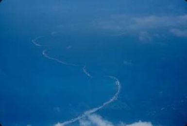 [Aerial view of coastline on Espiritu Santo, Vanuatu]