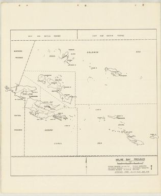 P.N.G. sub-provincial boundaries (Sheet Milne Bay province)